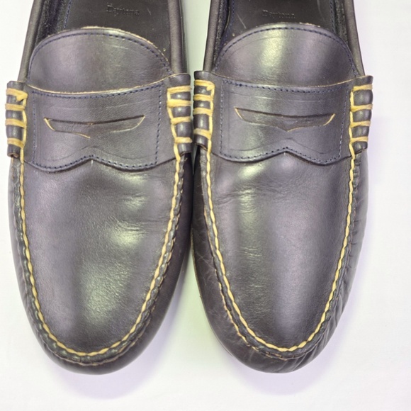 Allen Edmonds Daytona Mens 13B Daytona Gray Leather Driving Penny Loafer 50431 - Picture 4 of 14